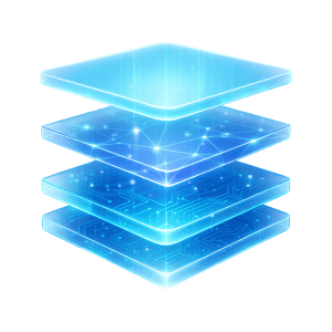 Layered Rixon's Zero Data Design illustration showing tokenized data processing without stored sensitive information