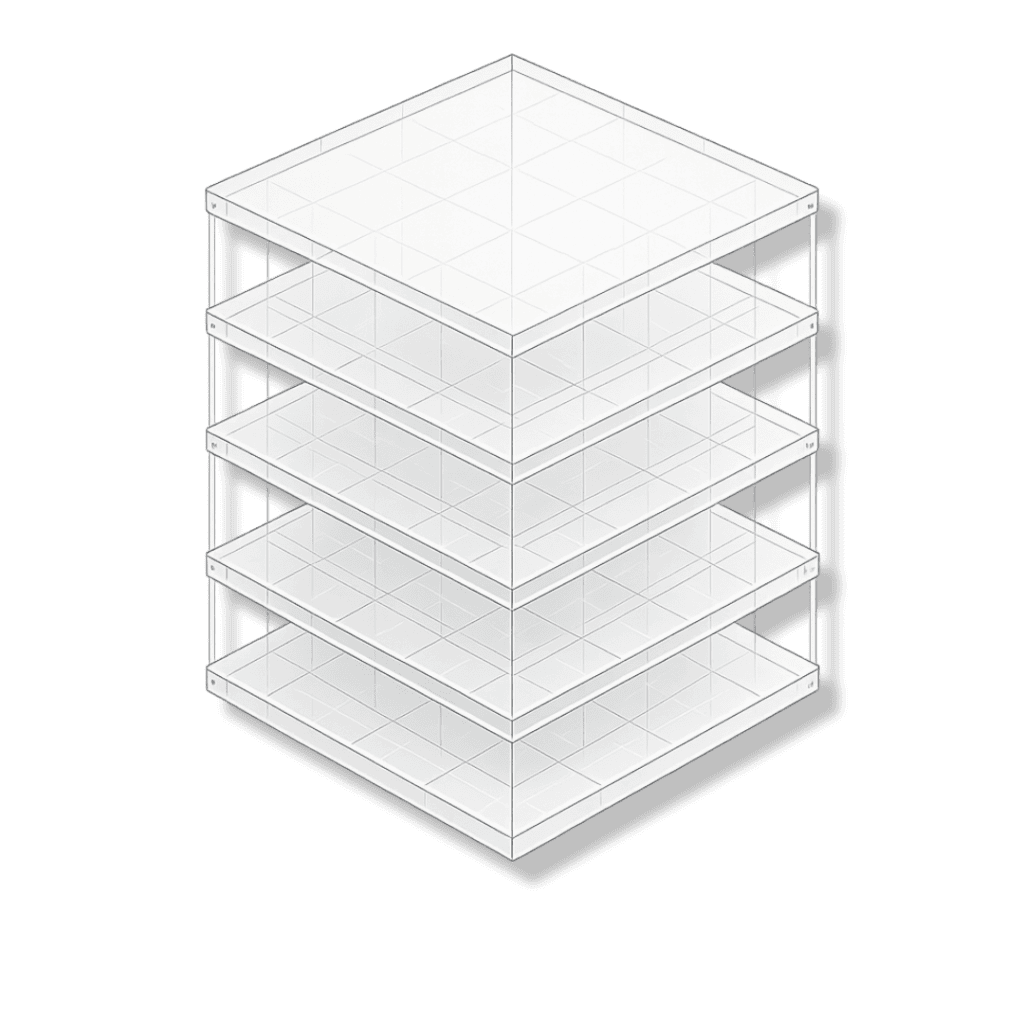 Layered data architecture model showing separation of sensitive data handling and control boundaries in payment systems